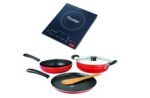 Prestige Pic 6.0 V2 Induction And 3 Pcs Cookware Set Rs.234